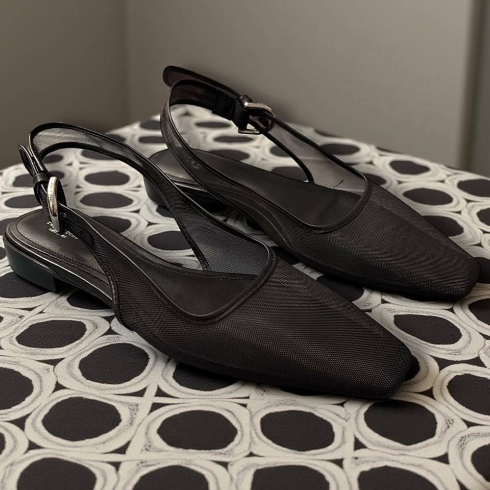 rag & bone Black Slingback Flats